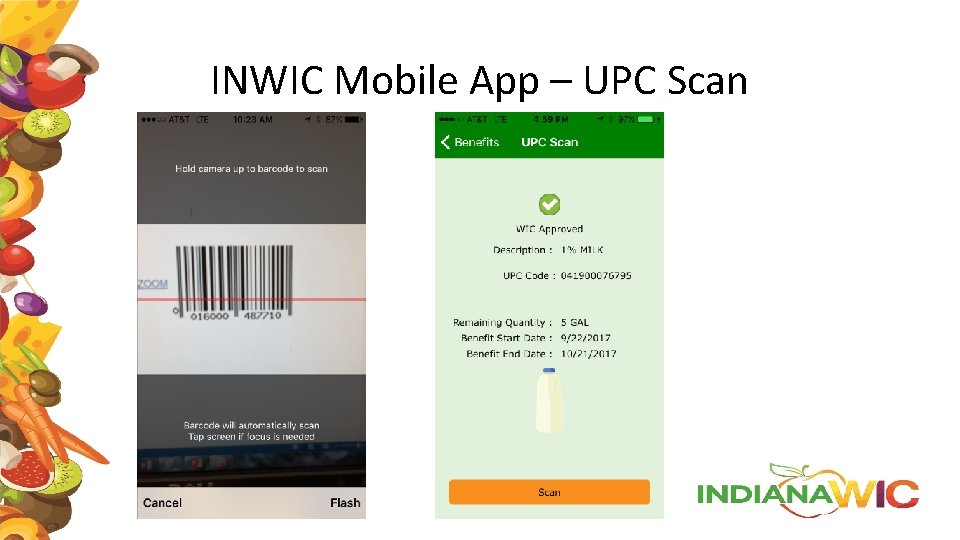 INWIC Mobile App – UPC Scan 