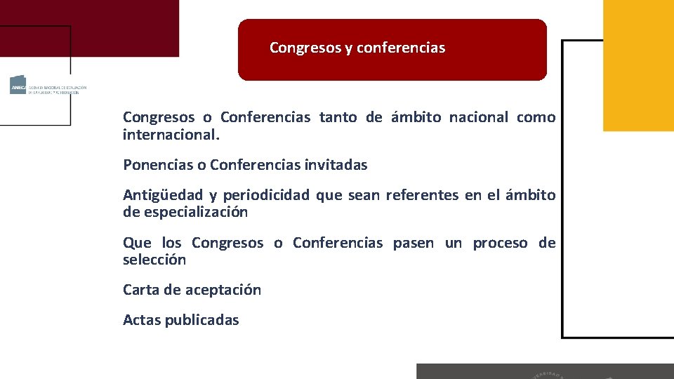 conferencias artículos Congresos de revistas yindexadas con índices de calidad relativos Congresos o Conferencias