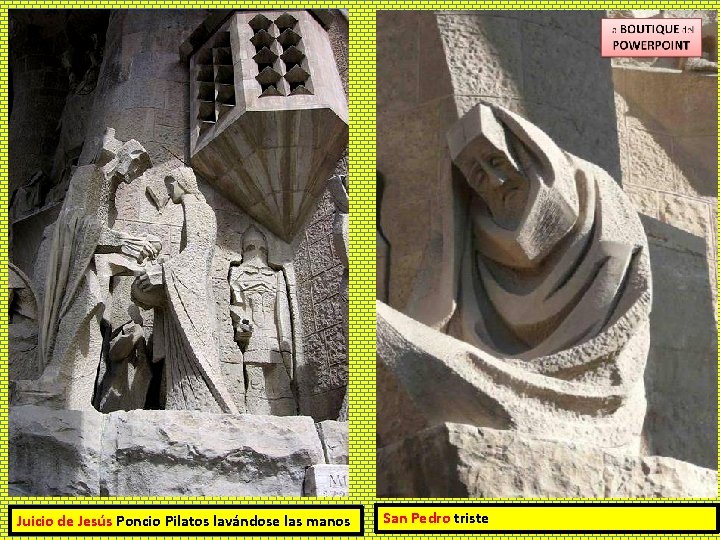 Juicio de Jesús Poncio Pilatos lavándose las manos San Pedro triste 