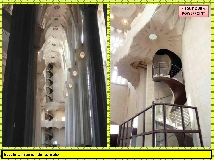 Escalera interior del templo 