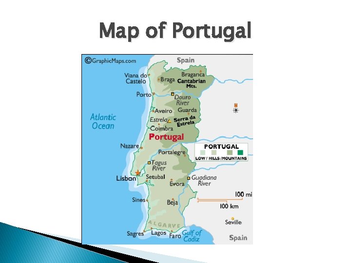 Map of Portugal 