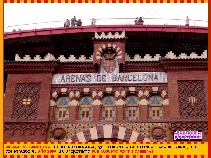 ARENAS DE BARCELONA EL EDIFICIO ORIGINAL, QUE ALBERGABA LA ANTIGUA PLAZA DE TOROS, FUE