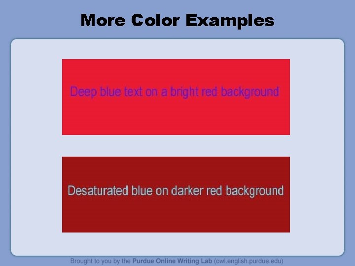 More Color Examples 