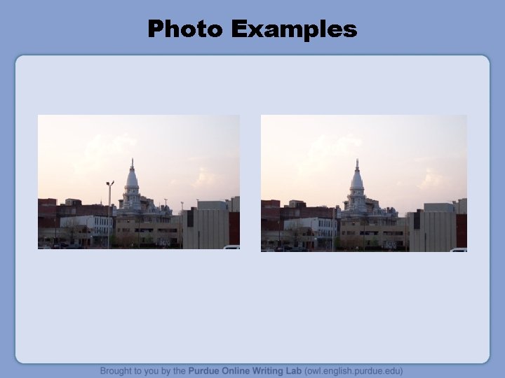 Photo Examples 