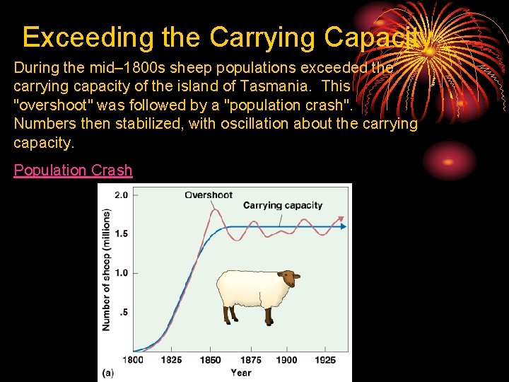 Exceeding the Carrying Capacity During the mid– 1800 s sheep populations exceeded the carrying