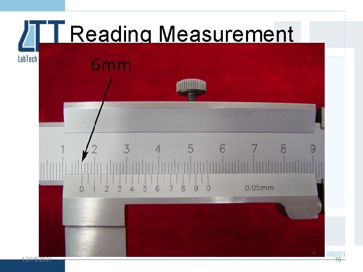 Reading Measurement 12/15/2021 16 