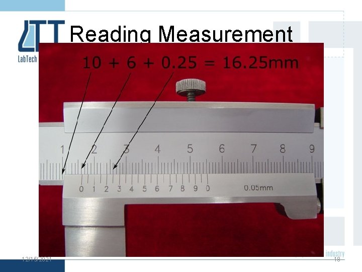 Reading Measurement 12/15/2021 18 
