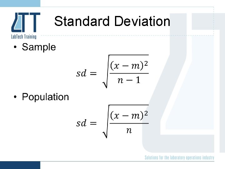 Standard Deviation • 
