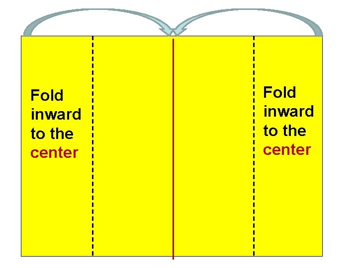 Fold inward to the center 