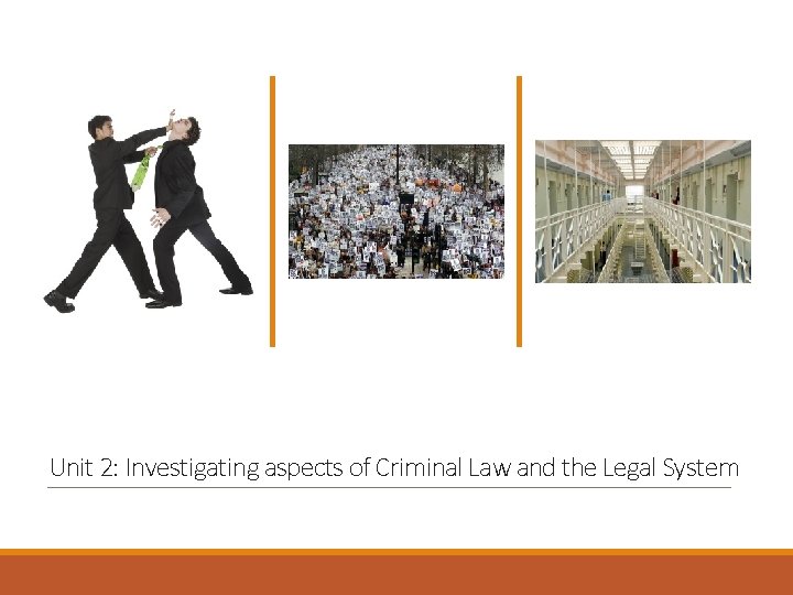Unit 2: Investigating aspects of Criminal Law and the Legal System 