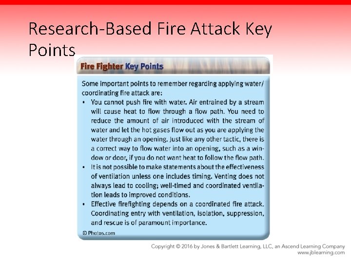 Research-Based Fire Attack Key Points 