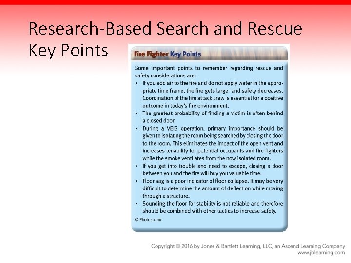Research-Based Search and Rescue Key Points 