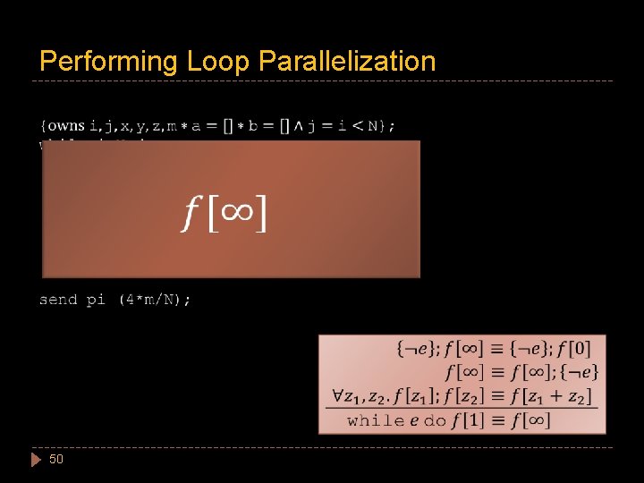 Performing Loop Parallelization 50 