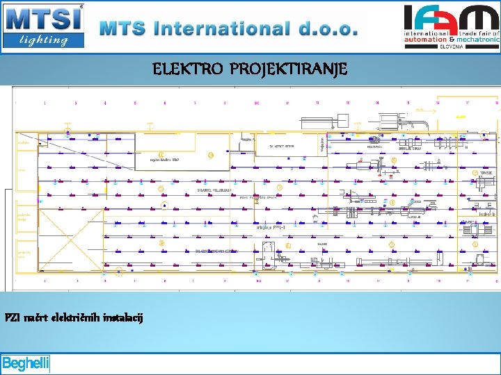 ELEKTRO PROJEKTIRANJE PZI načrt električnih instalacij 