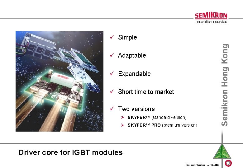 ü Adaptable ü Expandable ü Short time to market ü Two versions Ø SKYPER™