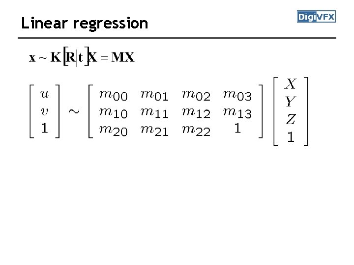 Linear regression Linear regression