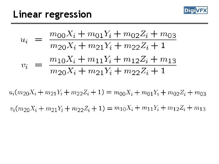 Linear regression Linear regression