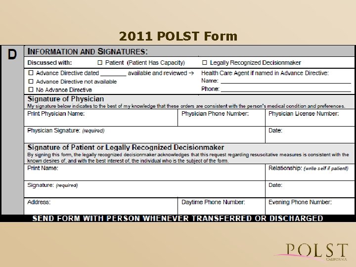 2011 POLST Form 