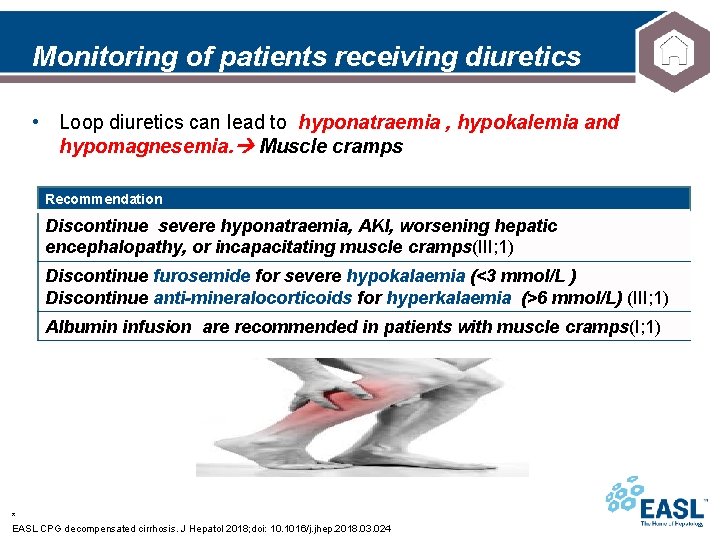 Monitoring of patients receiving diuretics • Loop diuretics can lead to hyponatraemia , hypokalemia