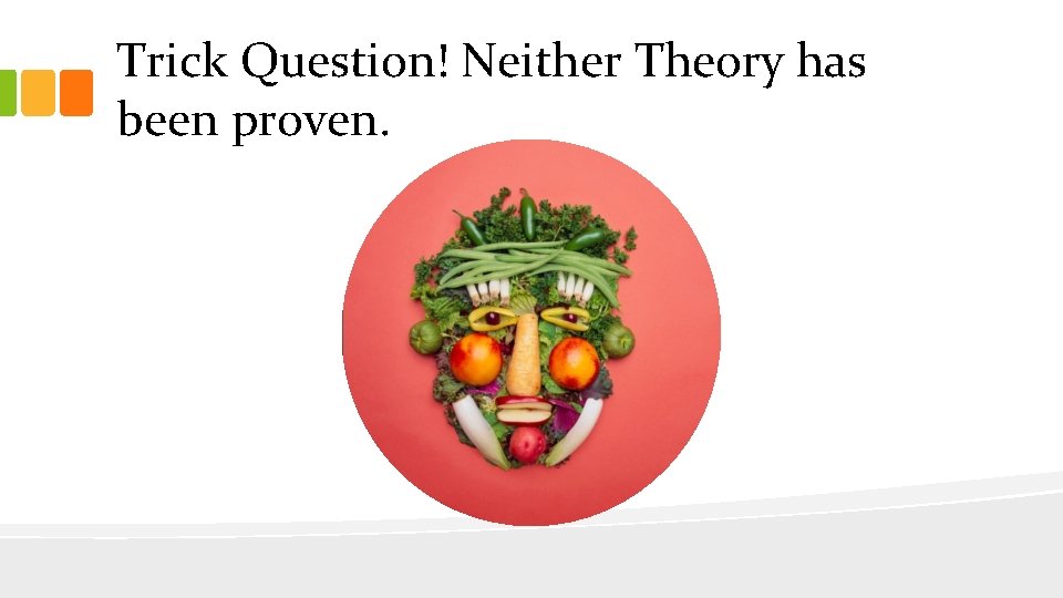 Trick Question! Neither Theory has been proven. 