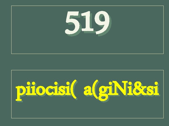 519 piiocisi( a(gi. Ni&si 