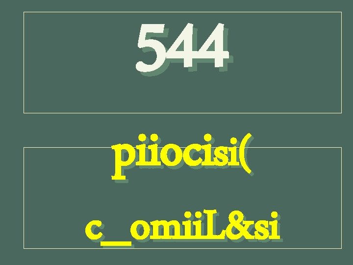 544 piiocisi( c_omii. L&si 