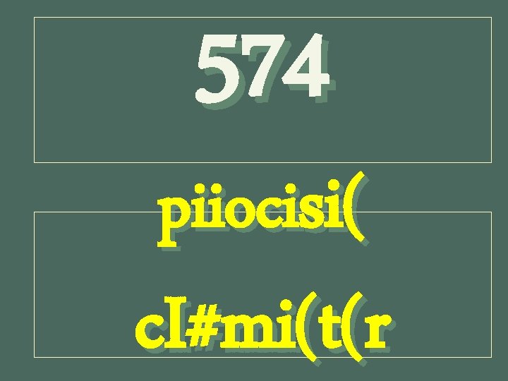 574 piiocisi( c. I#mi(t(r 