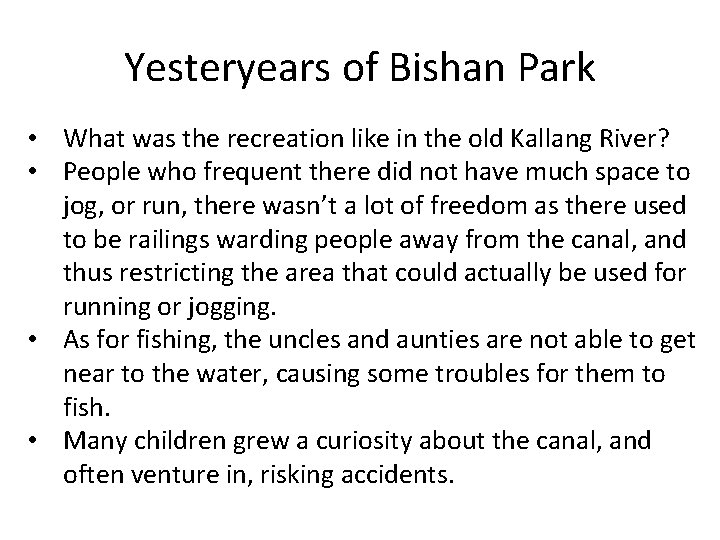 Yesteryears of Bishan Park • What was the recreation like in the old Kallang