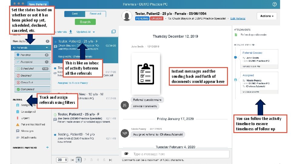 Set the status based on whether or not it has been picked up yet,