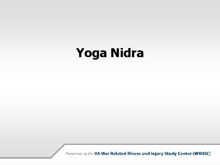 Yoga Nidra 