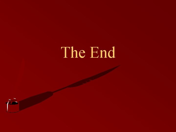 The End 