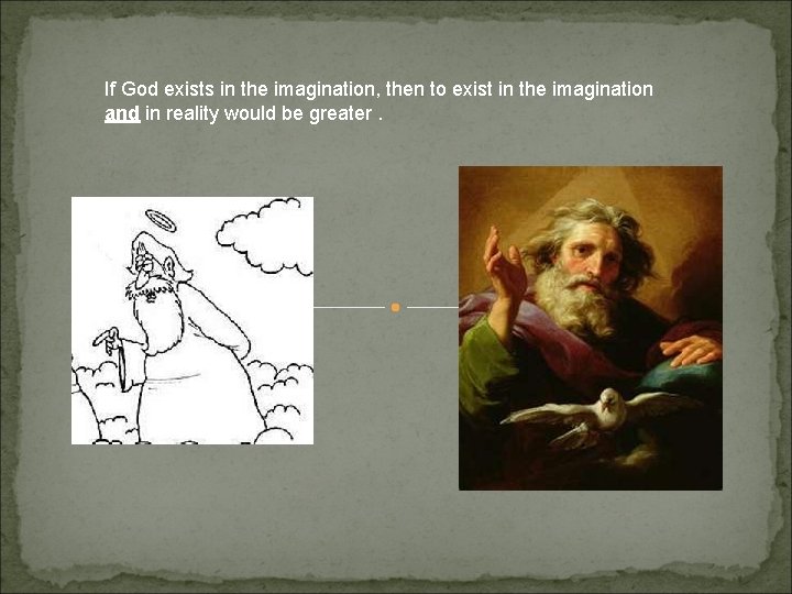If God exists in the imagination, then to exist in the imagination and in