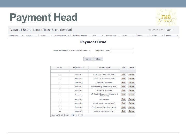 Payment Head 