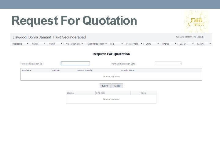 Request For Quotation 