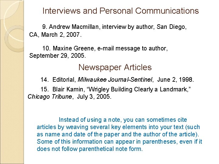 Interviews and Personal Communications 9. Andrew Macmillan, interview by author, San Diego, CA, March