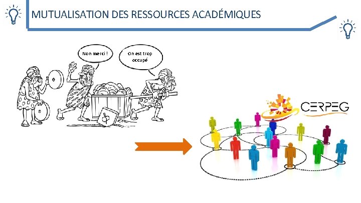 MUTUALISATION DES RESSOURCES ACADÉMIQUES Non merci ! On est trop occupé 