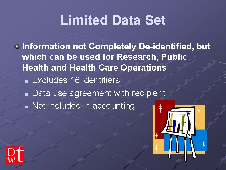 Limited Data Set Information not Completely De-identified, but which can be used for Research,