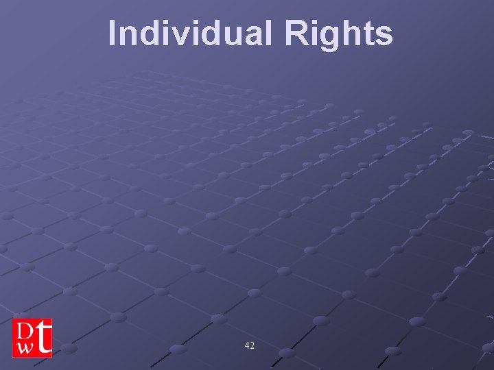 Individual Rights 42 