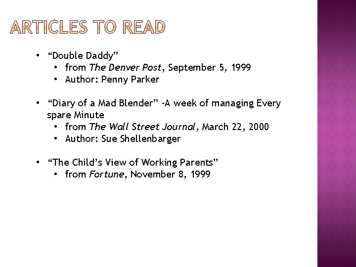  • “Double Daddy” • from The Denver Post, September 5, 1999 • Author: