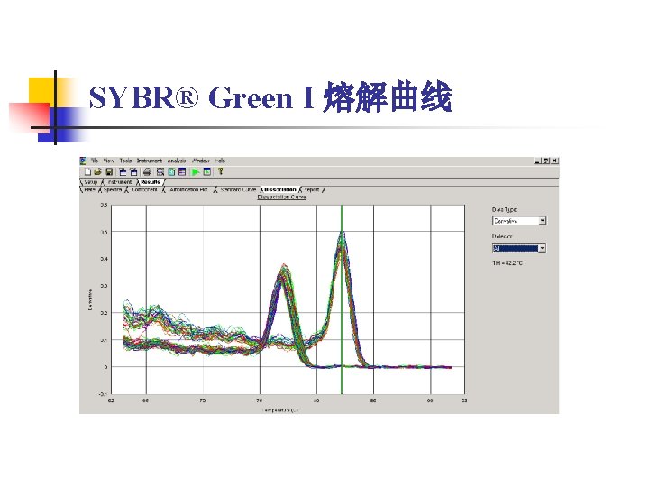 SYBR® Green I 熔解曲线 