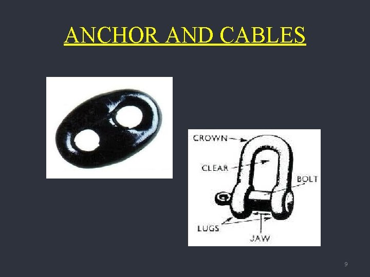 ANCHOR AND CABLES 9 