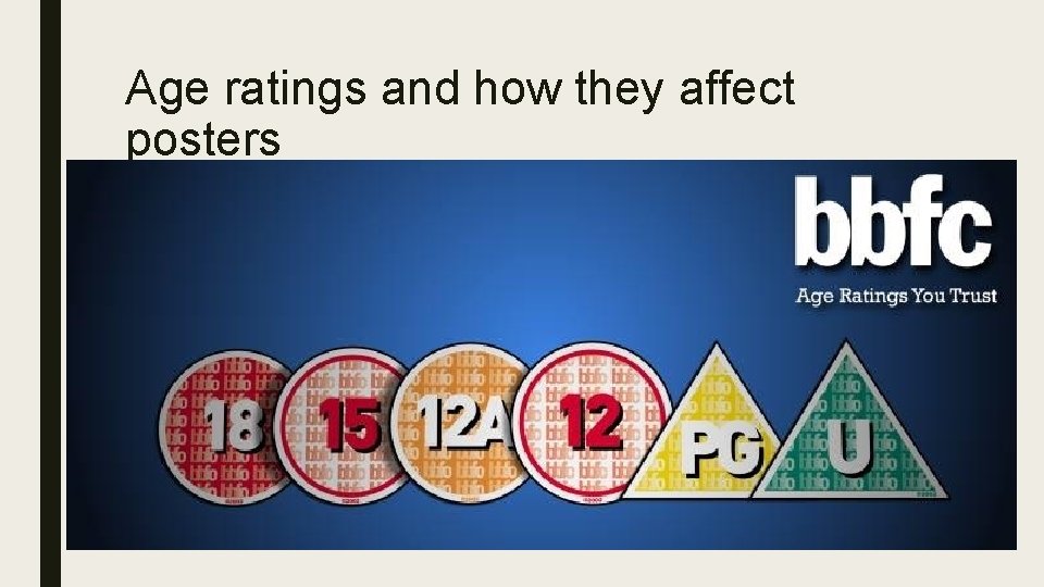 Age ratings and how they affect posters 
