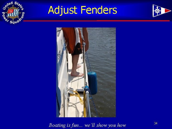 Adjust Fenders Boating is fun… we’ll show you how 34 