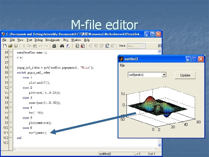 M-file editor 