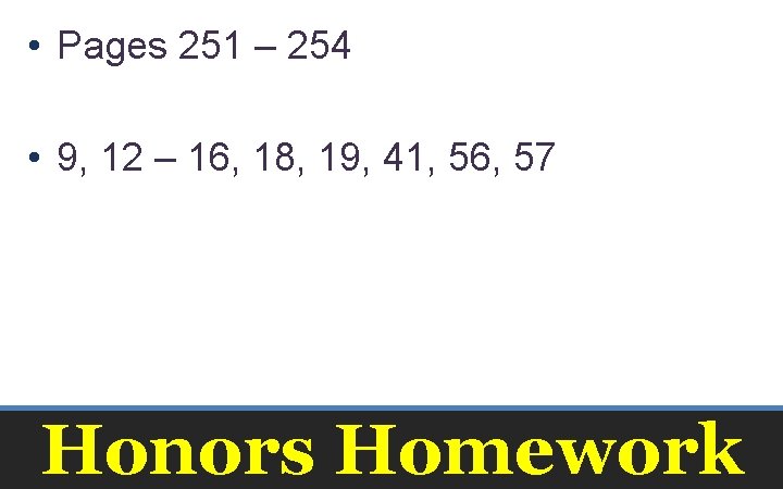  • Pages 251 – 254 • 9, 12 – 16, 18, 19, 41,