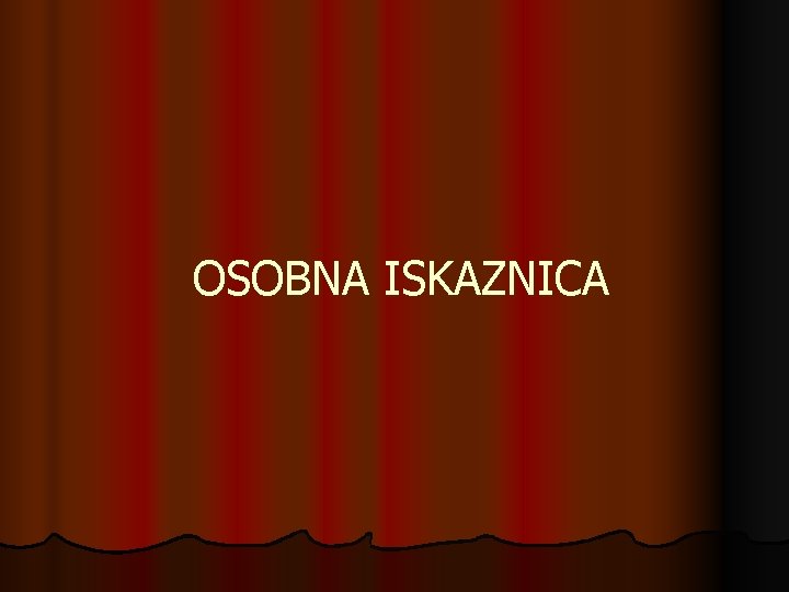 OSOBNA ISKAZNICA 