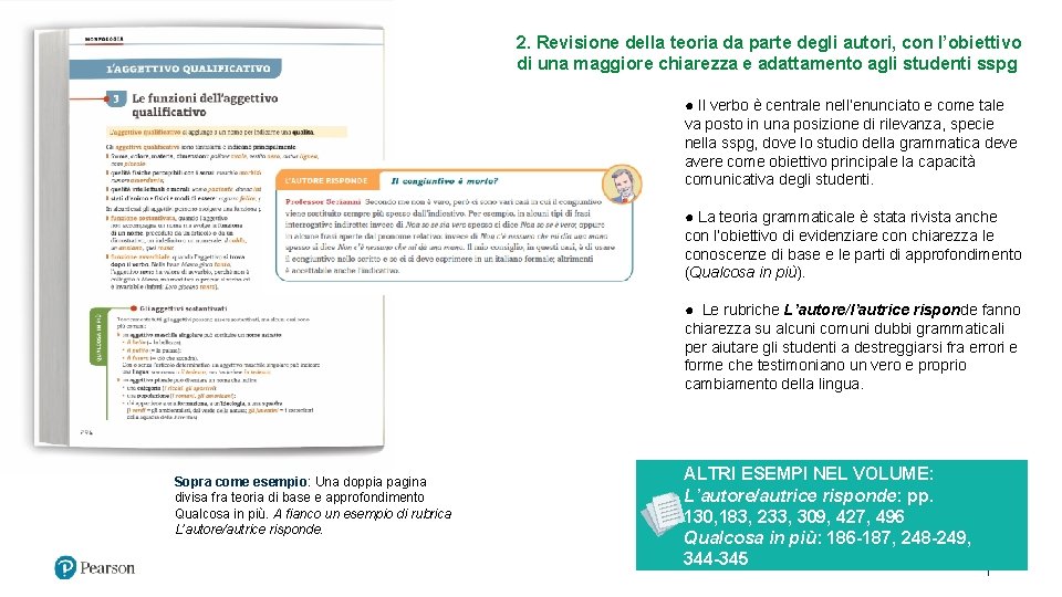 2. Revisione della teoria da parte degli autori, con l’obiettivo di una maggiore chiarezza