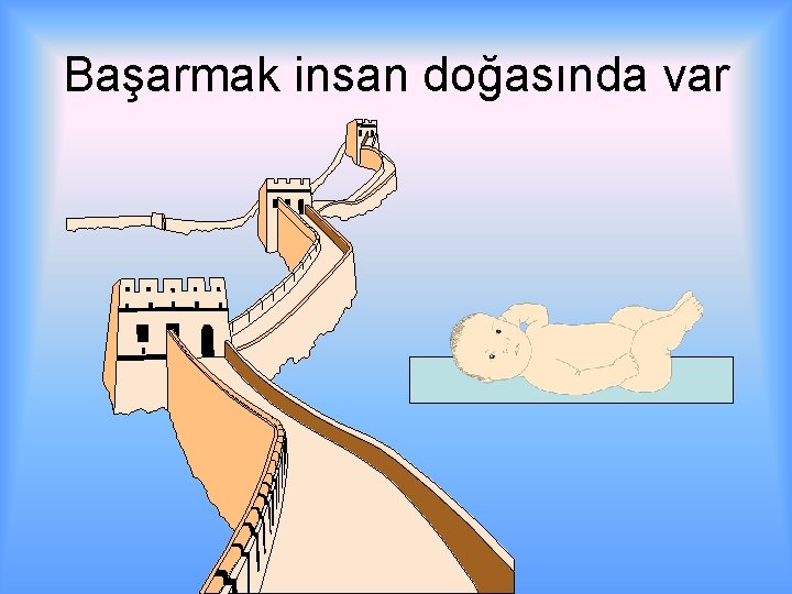 Başarmak insan doğasında var 