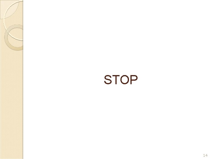 STOP 14 