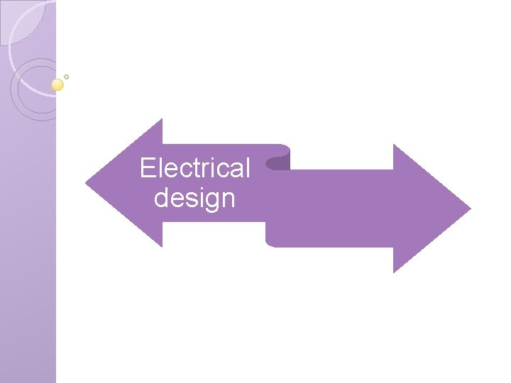 Electrical design 